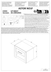 Forma Ideale ASTOR NO1F Instructions D'assemblage