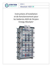 Stryten Energy E Serie Instructions D'installation