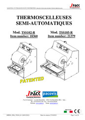 Jpack TSS105-R Manuel D'utilisation Et D'entretien