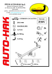 AUTO-HAK P39V Mode D'emploi