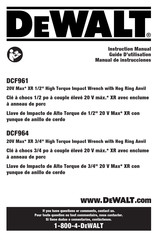 DeWalt DCF961 Guide D'utilisation