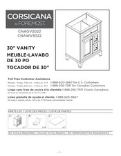 Foremost CORSICANA CNAWV3022 Instructions De Montage