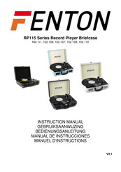 Fenton RP115D Manuel D'instructions