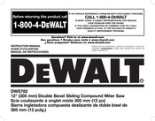 DeWalt DWS782 Guide D'utilisation