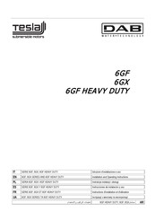 Tesla 6GX Série Instructions D'installation Et D'utilisation