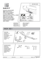 Seat 6F0 803 881 Notice De Montage