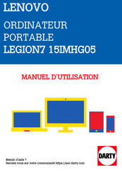 Lenovo Legion 7 15IMH05 81YT Guide D'utilisation