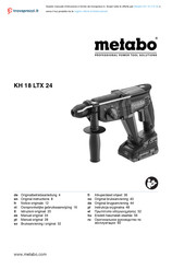 Metabo KH 18 LTX 24 Notice Originale