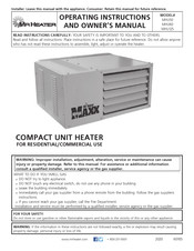 Mr. Heater MHU 50 Manuel De L'utilisateur Et Instructions D'utilisation