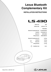 Lexus PZ456-00890-00 Instructions D'installation