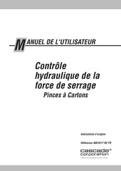 cascade corporation 6891817-R2 FR Manuel De L'utilisateur