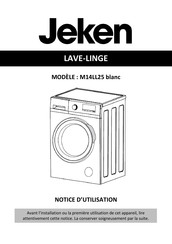 Jeken M14LL25 blanc Notice D'utilisation