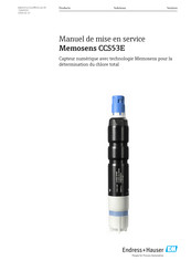 Endress+Hauser Memosens CCS53E Manuel De Mise En Service