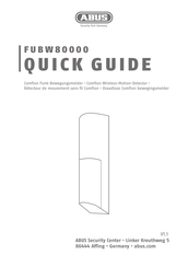 Abus FUBW80000 Guide Rapide