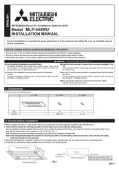 Mitsubishi Electric MLP-444WU Manuel D'installation