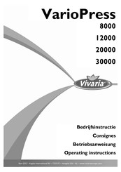 Vivaria VarioPress 8000 Mode D'emploi