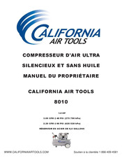 California Air Tools 8010 Mode D'emploi