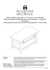 Hillsdale Furniture 5419-881 Instructions De Montage