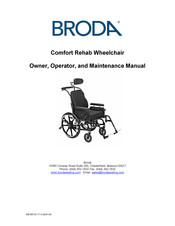 broda Comfort-Tilt 587 Manuel Du Propriétaire