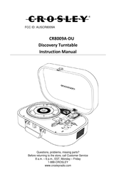 Crosley CR8009A-DU Mode D'emploi