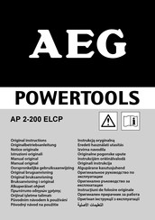 AEG AP 2-200 ELCP Notice Originale