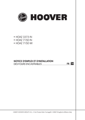 CANDY HOOVER HOAZ 3373 IN Notice D'emploi Et D'installation