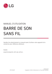 LG SPT8-S Manuel D'utilisation