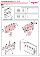 Legrand URA21 6 606 00PL Mode D'emploi
