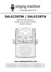 Singing Machine SML625BTBK Mode D'emploi