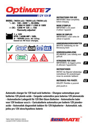 TecMate Optimate 7 TM254 Mode D'emploi