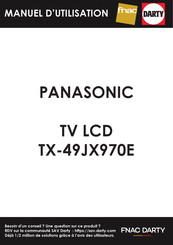 Panasonic TX-49JX970E Mode D'emploi