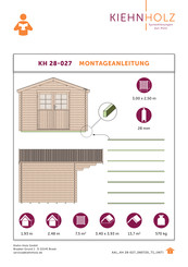 Kiehn-Holz KH 28-027 Instructions De Montage