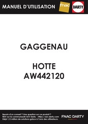 Gaggenau AW 442 Notice D'utilisation