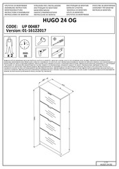 Dedeman HUGO 24 OG UP 00487 Instructions D'assemblage