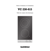 Gaggenau VC 230-613 Notice D'utilisation Et D'installation