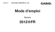 Casio 3512 FR Mode D'emploi