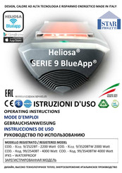 Star Progetti Heliosa 9/2S22BT Mode D'emploi