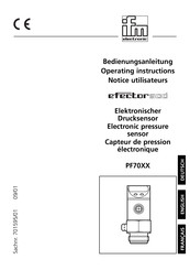 IFM Electronic Efector500 PF70 Serie Notice Utilisateurs