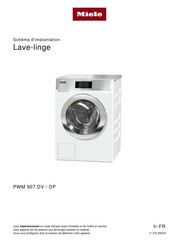 Miele PWM 907 DP Schéma D'implantation