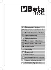 Beta 1930ZL Notice D'utilisation Et Instructions