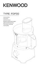 Kenwood FDP300WH Manuel D'instructions