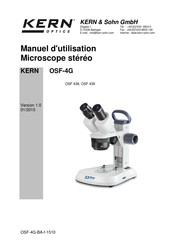 KERN Optics OSF 438 Manuel D'utilisation