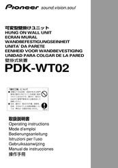 Pioneer PDK-WT02 Mode D'emploi