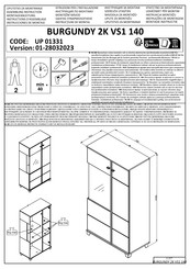 Dedeman BURGUNDY 2K VS1 140 UP 01331 Instructions D'assemblage