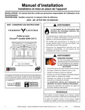 Vermont Castings Encore 2040-CAT-C Manuel D'installation