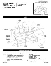 Uline H-8053 Mode D'emploi