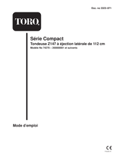 Toro Compact Serie Mode D'emploi