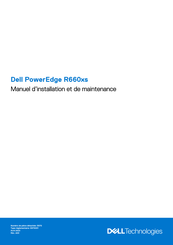 Dell PowerEdge R660xs Manuel D'installation Et De Maintenance