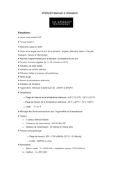 La Crosse Technology WS6283 Manuel D'utilisation