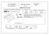 Sav GASAFA6BS01 Notice De Montage